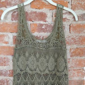 Crochet tank top XS